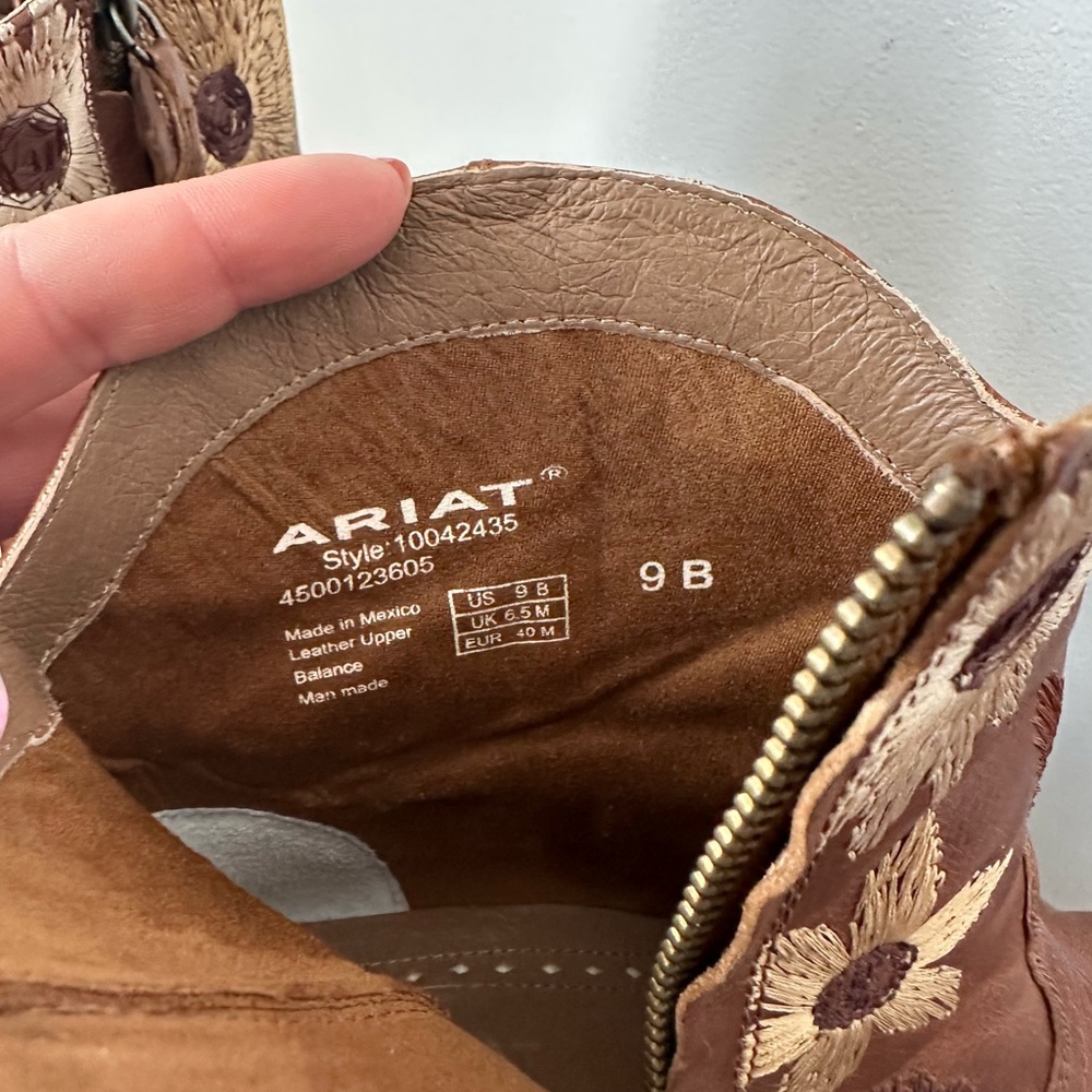 Ariat Cowboy Boots Florence Western Boot Costal Cowgirl Festival Embroidered - Picture 11 of 15